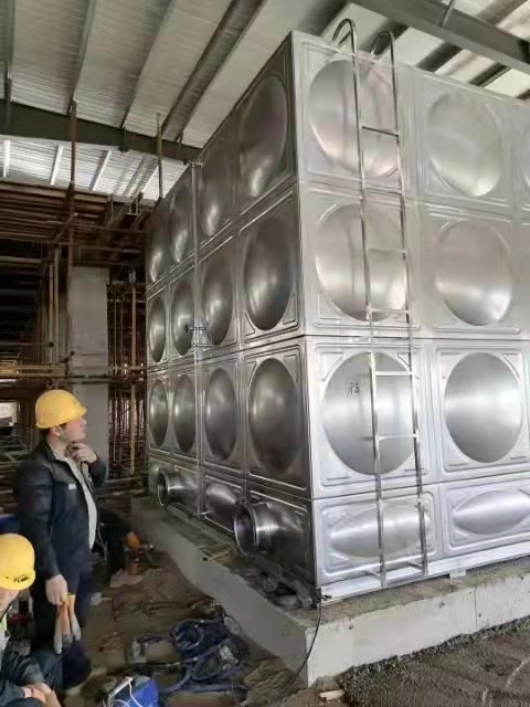 Chunyuan large stainless steel fire water tank, domestic water tower, customizable, manufacturer available for sale