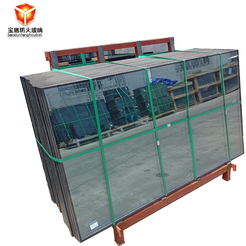 Baodun 2-hour Class A thermal insulation type nano silicon crystal silicon fireproof glass with ultra-high transparency