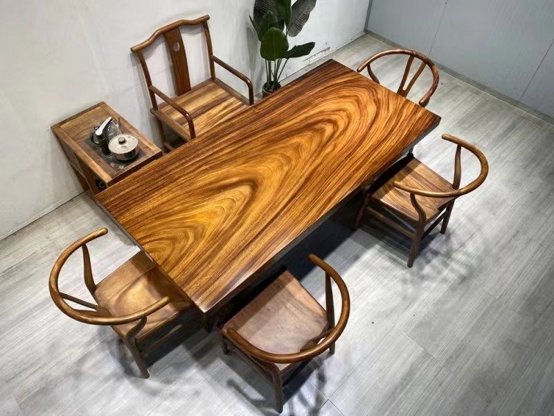 South American walnut board manufacturers directly distribute solid wood whole board tea tables, office desks, and tea boards wholesale