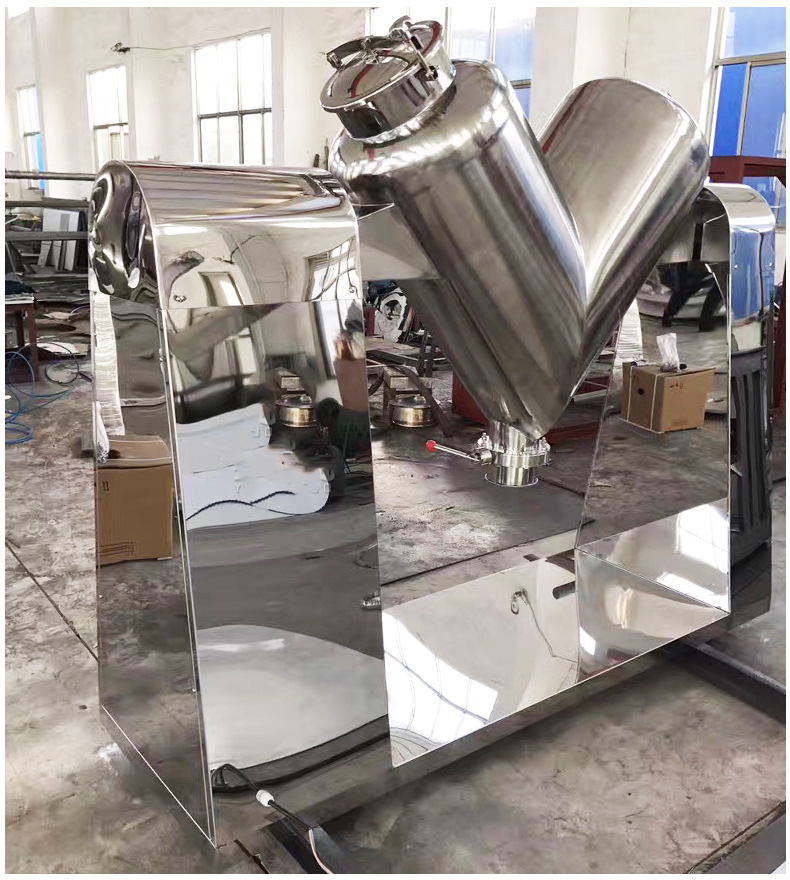 Yangxu Drying V-type Mixer Powder Medicine High Speed Mixer Stainless Steel Vertical Particle Mixing Equipment