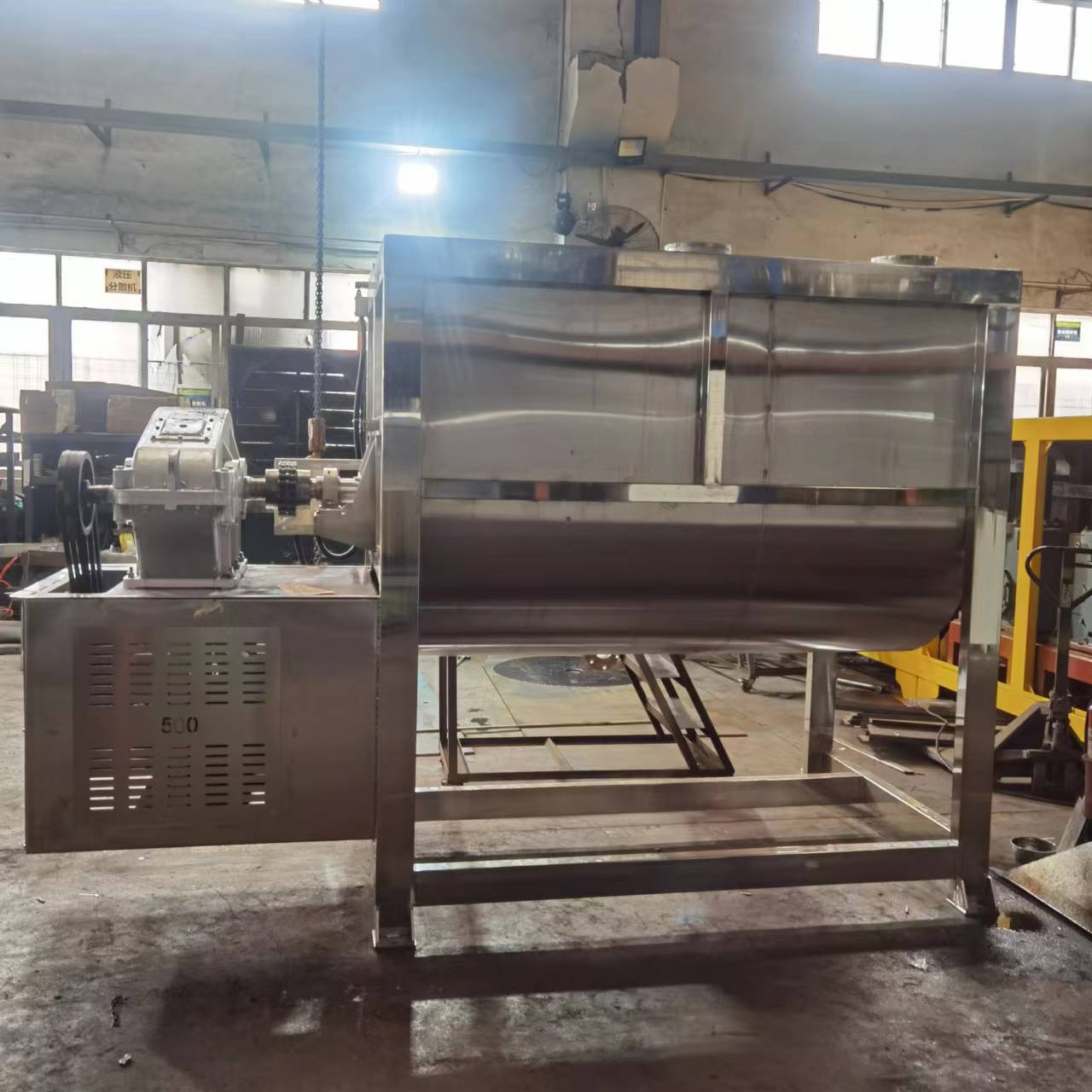 Heyi Stainless Steel Food Dry Powder Processing Mixer 500kg Cassava Powder Mixer