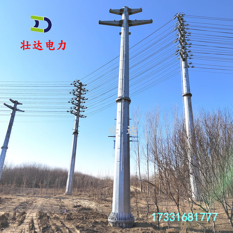 Power steel pipe pole manufacturers customize the model of transmission steel poles, and purchase process for overhead line circular pipe towers in national power grid projects