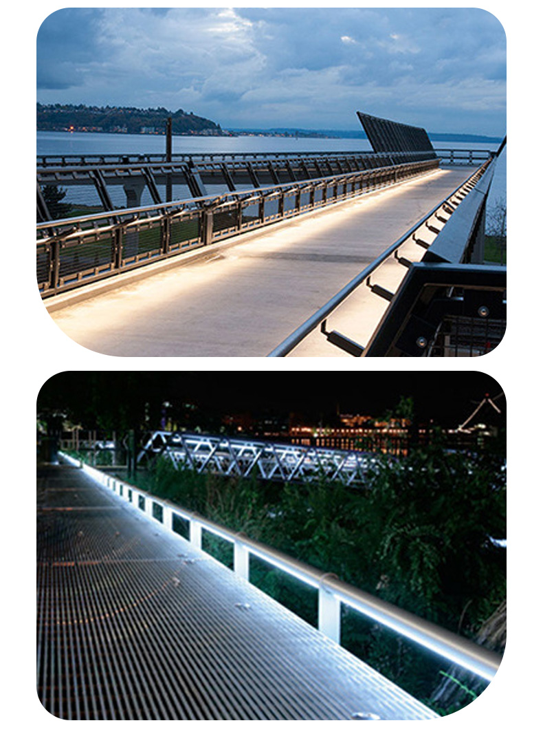 Hongen handrail light Viaduct anti-collision guardrail light high-speed warning light solid and durable