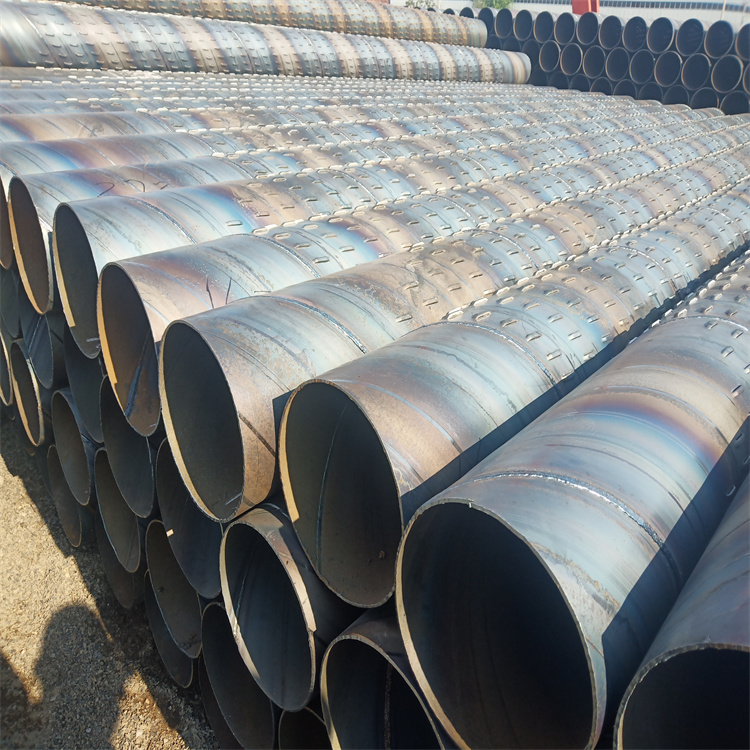 Q235B spiral steel pipe bridge type filter pipe, double-sided Submerged arc welding steel pipe, welded steel pipe for water supply and drainage