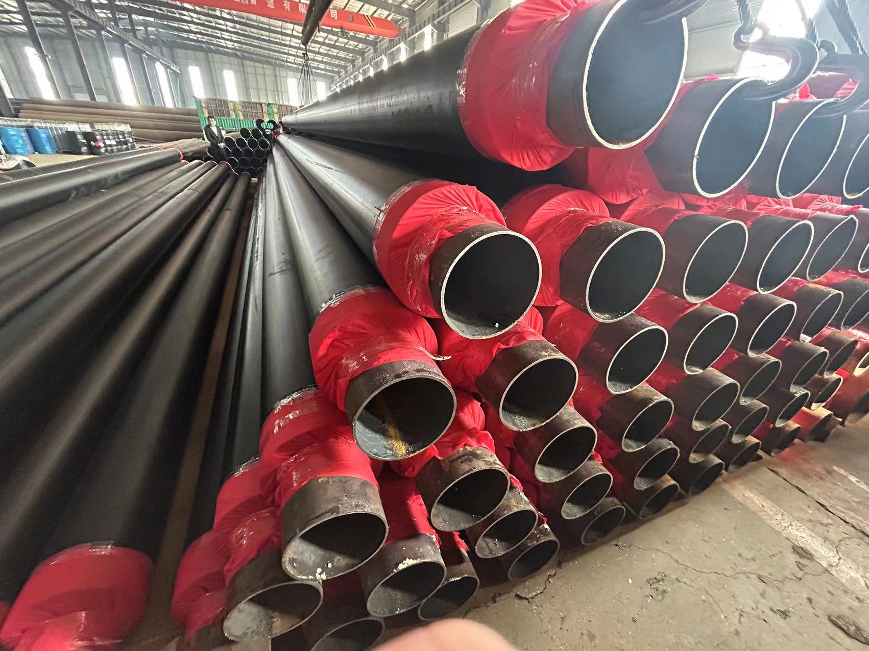 Fangda Prefabricated Directly Buried Insulation Pipe Thermal Insulation Pipe Polyurethane Foam Insulation Steel Pipe