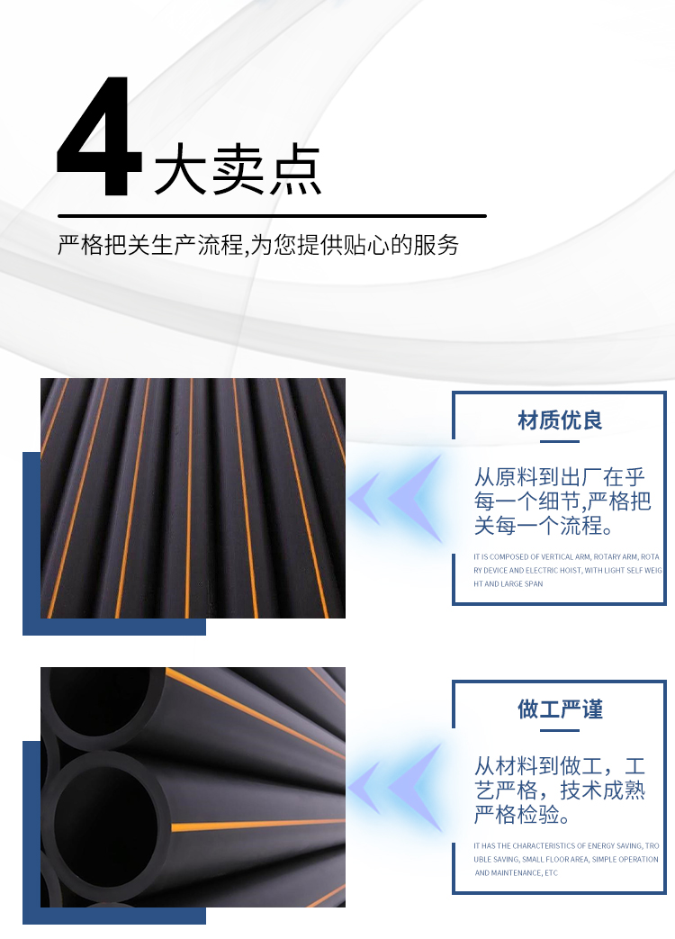 Gas pipeline renovation and supply of HDPE pipes with sufficient inventory and corrosion resistance in Daxin