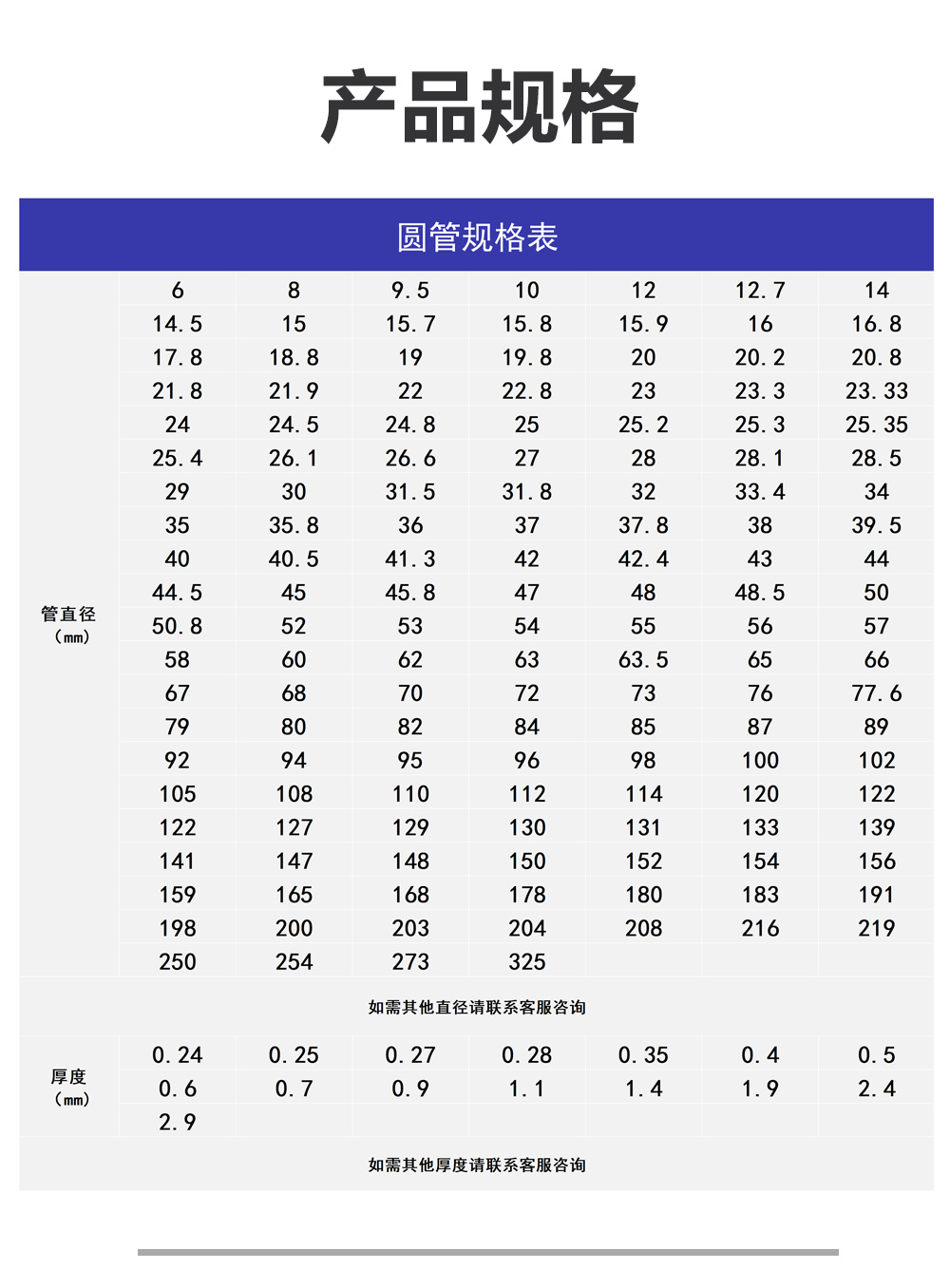 Stainless steel seamless pipe 304, precision bright large diameter circular pipe, complete specifications, customizable