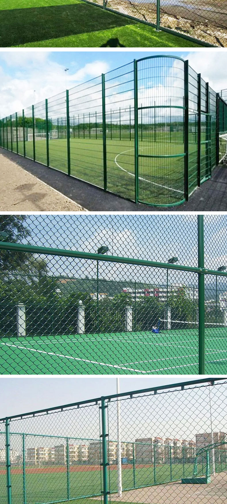 Court Fence School Sports Stadium Fence Hooked Wire Fence Football Basketball court Fence