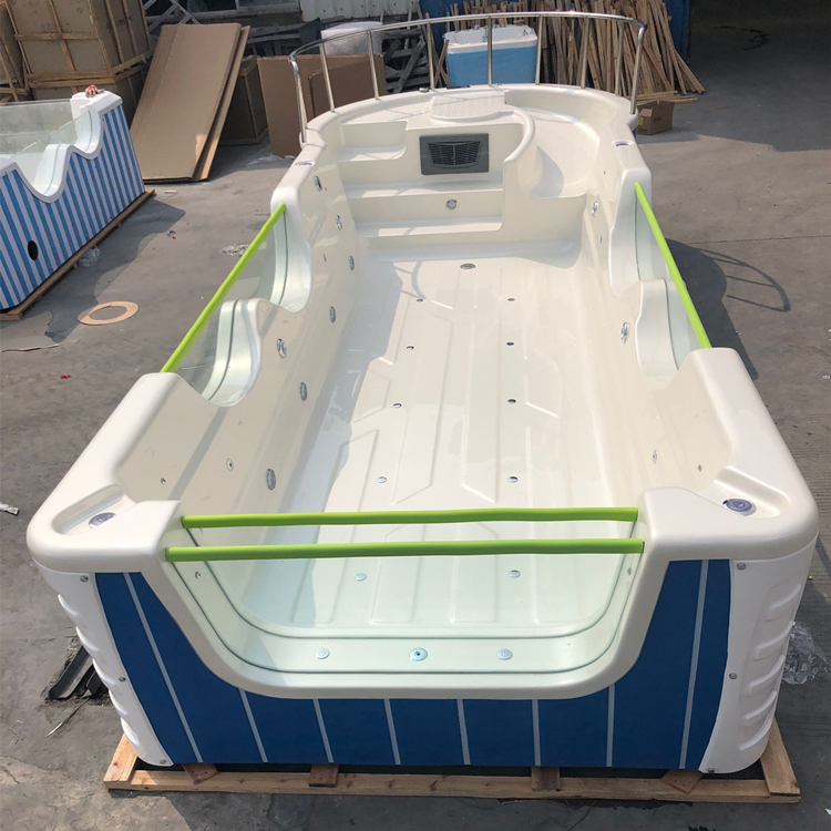 Boat shaped baby swimming pool baby bathing equipment supplies acrylic children's swimming pool parent-child water pool