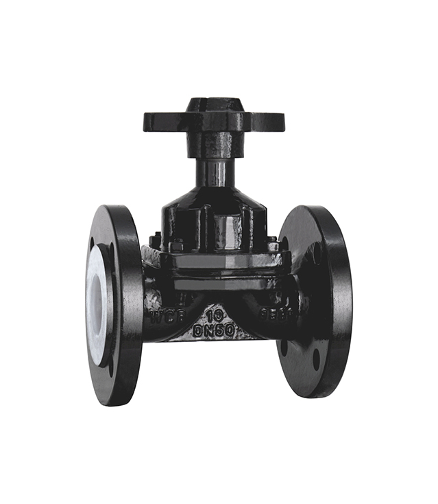 Manual fluorine lined rubber lined diaphragm valve G41F46 acid and alkali resistant anti-corrosion chemical valve GB EG41J power plant