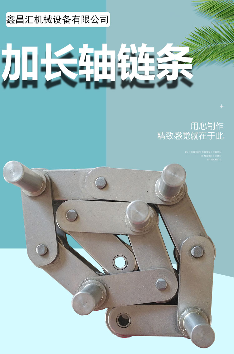 Extended shaft 304 chain P80 long shaft stainless steel chain for Xinchanghui seaweed drying machine production line