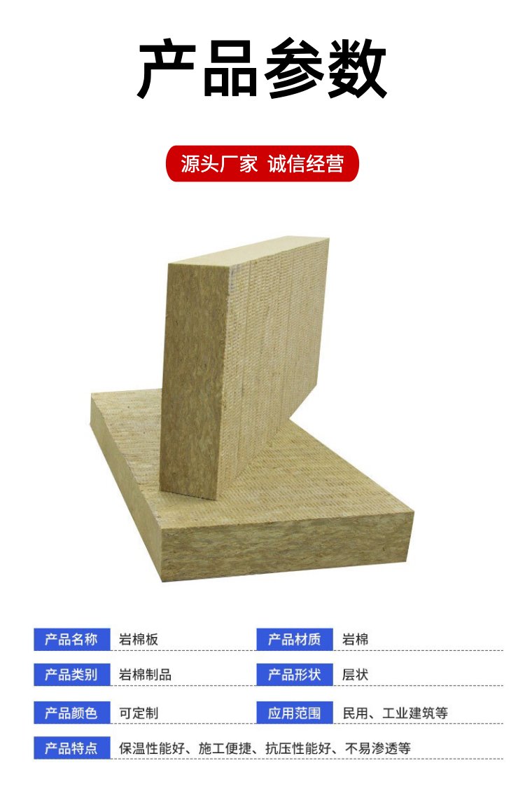 Basalt cotton board exterior wall insulation board A1 grade fire retardant old residential renovation insulation material manufacturer wholesale