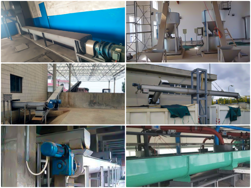 Hengyu Chemical uses a 5-meter U-shaped screw conveyor with a sealed, wear-resistant, and durable groove type U-shaped screw feeding machine