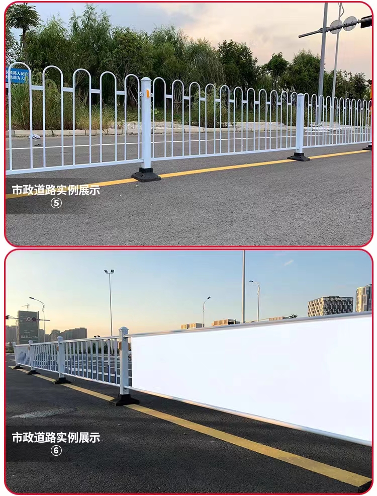 Municipal road guardrails, sidewalk isolation barriers, urban road traffic, Beijing style anti-collision barriers, with reliable quality