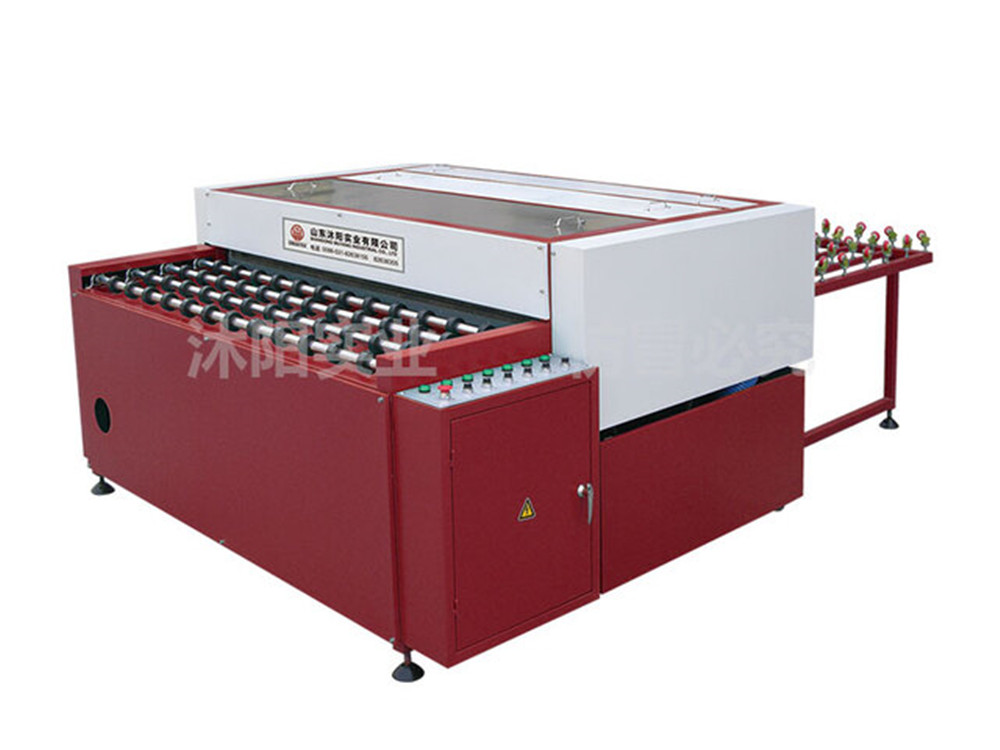 Horizontal glass cleaning machine, auxiliary equipment for tempering furnace, combined with butyl adhesive coating machine to form an economical hollow equipment