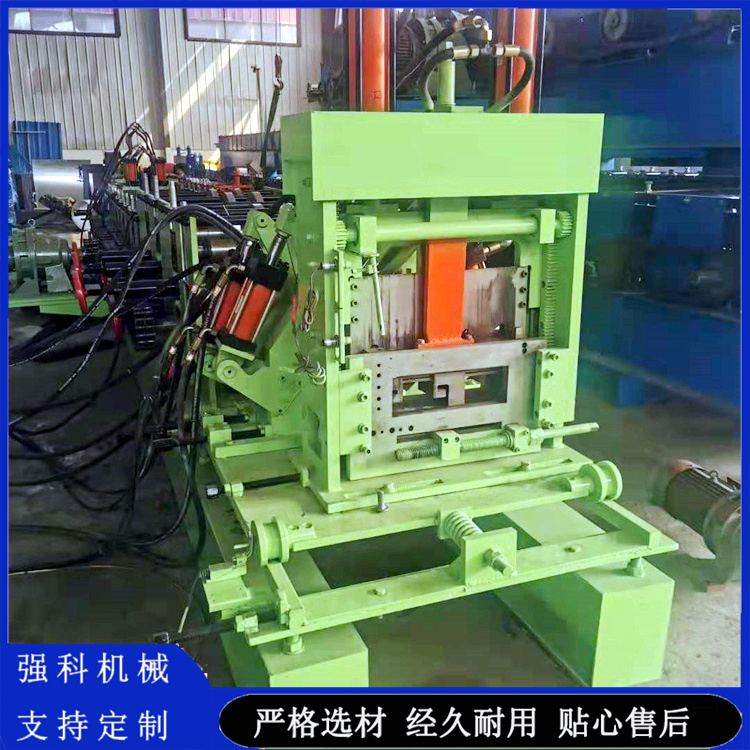 C-type purlin tile pressing machine, manual C-type steel forming machine, customized by Qiangke according to needs