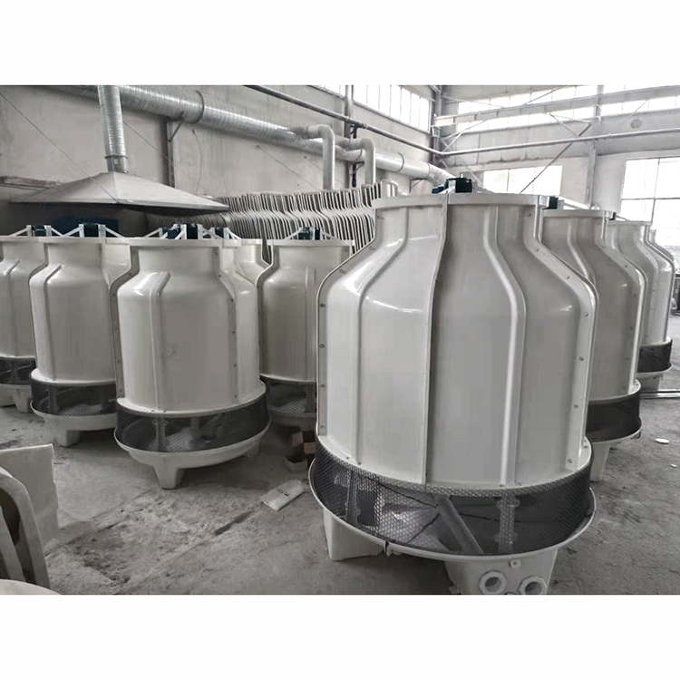 Runsen Fiberglass Reinforced Plastic Cooling Tower Circular Counterflow Cooling Water Tower Cooling Fast Installation Convenient Support Customization