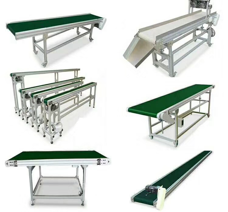 Aluminum alloy lifting belt conveyor, stainless steel food belt conveyor, small climbing machine, conveyor belt machine