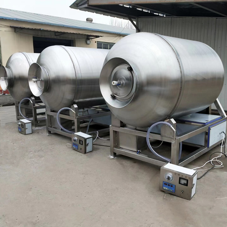 Fully automatic vacuum rolling machine for beef and lamb meat pickling equipment, chicken neck and duck neck pickling machine, Huali Machinery