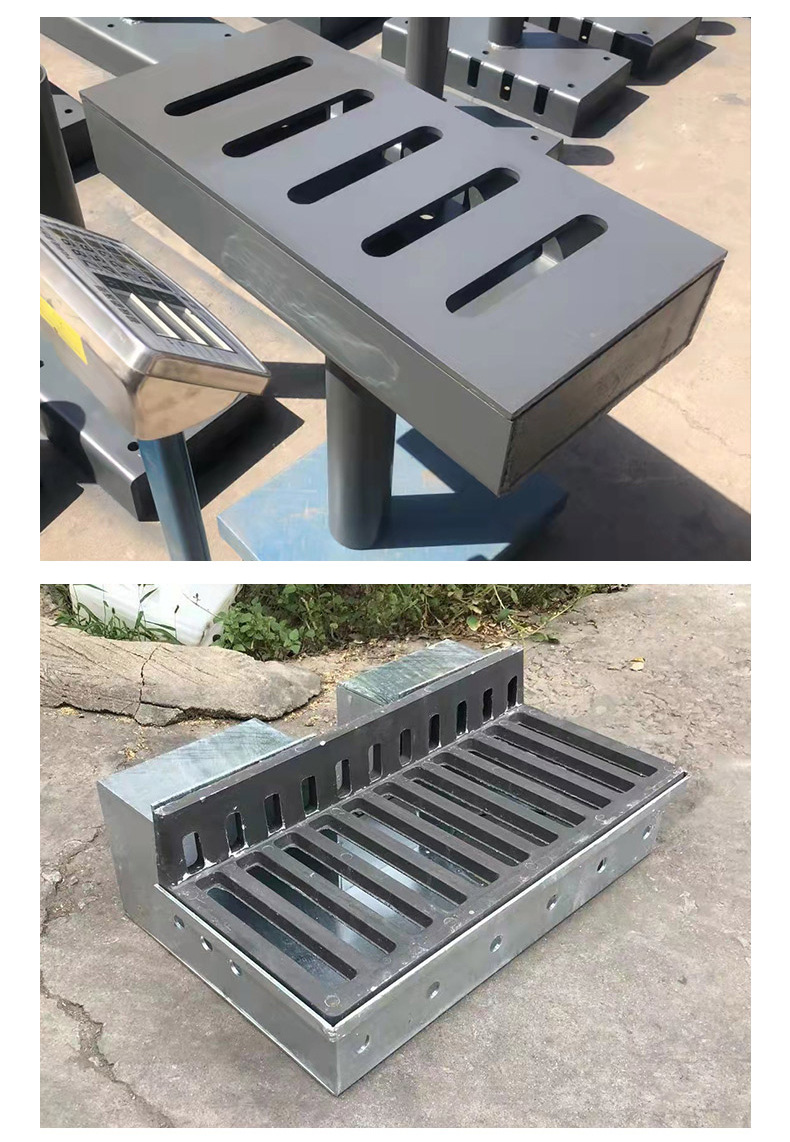 Stainless steel 304 cast iron drainage ditch bridge water collection box Carbon steel galvanized Q235 sewage road surface water collection box