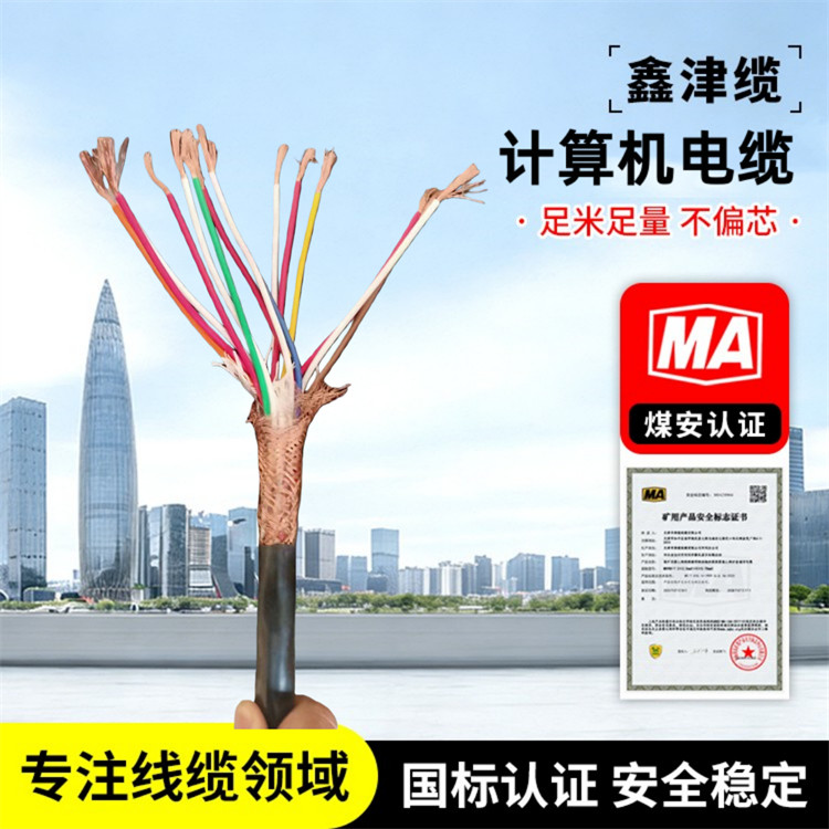 鑫津缆 屏蔽计算机电缆 加密编织 DJYPVP 24×2×1.0