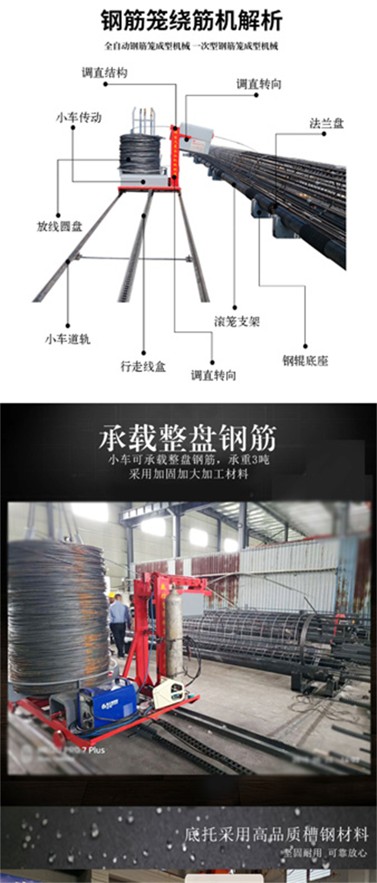 Large CNC steel reinforcement cage machine, bridge construction equipment, fully automatic steel reinforcement cage forming machine