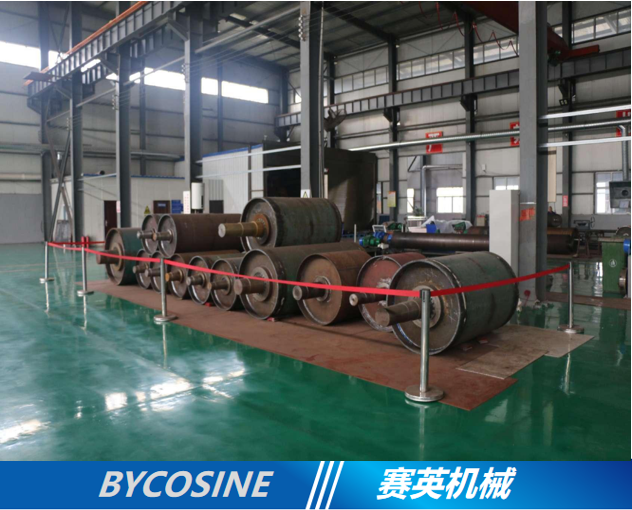 On site construction of rubber sheet for ceramic coating of belt conveyor diversion drum using Picosen ceramic sheet