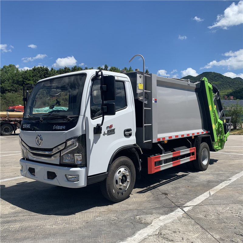 Guoliu Dongfeng D6 Compressed Garbage Truck Zhenchi Environmental Sanitation 6-ton 6-cubic meter Cleaning Truck Garbage Cleaning Transport Truck