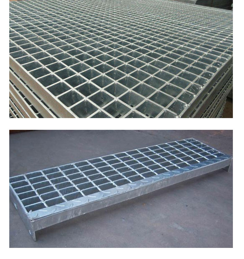 Steel grating tooth shape manufacturer's purpose: Building and steel structure construction site load: 86t, rectangular hole shape