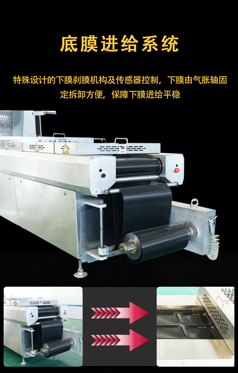 Multi functional Vacuum packing machine Full automatic body fitted packaging machine Cambert thermoforming shrimp sliding packaging equipment