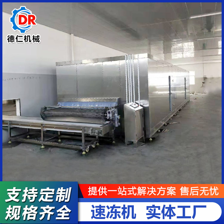 Deren Chicken Leg Spiral Freezer Equipment, Single Frozen Chicken Feet, Ice Locked Fresh Production Line