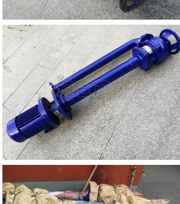 YW stainless steel double pipe sewage vertical long shaft non clogging sewage submerged pump Galileo brand