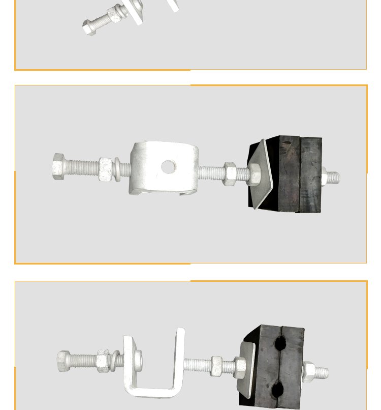 OPGW optical cable down lead fastening clamp 24 core ADSS optical fiber fixed clamp 48 core down lead clamp tower management clamp