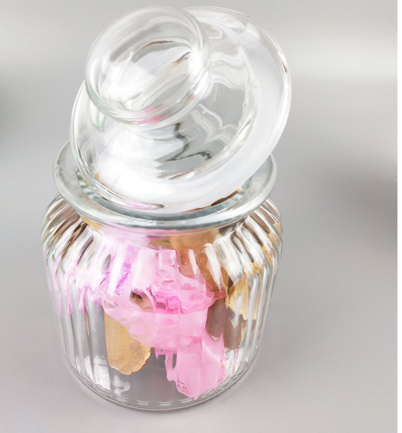 Kitchen glass sealed jar Food seasoning and miscellaneous grain storage jar Honey jar Transparent tea jar Jam jar Storage jar