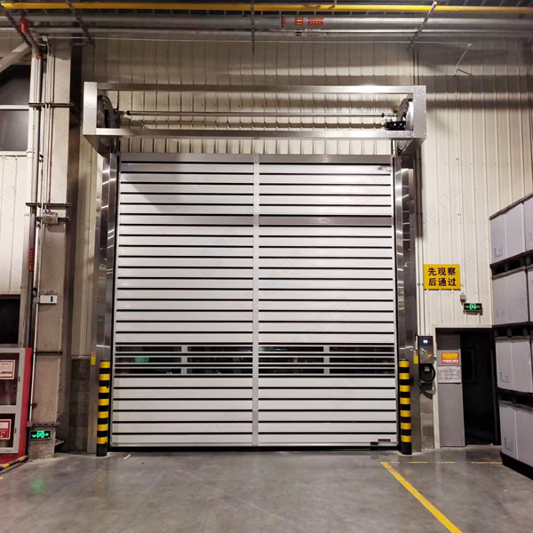 Closed environmental protection, pressure difference maintenance, gas film building, hard fast door, waste disposal site, turbine high-speed door