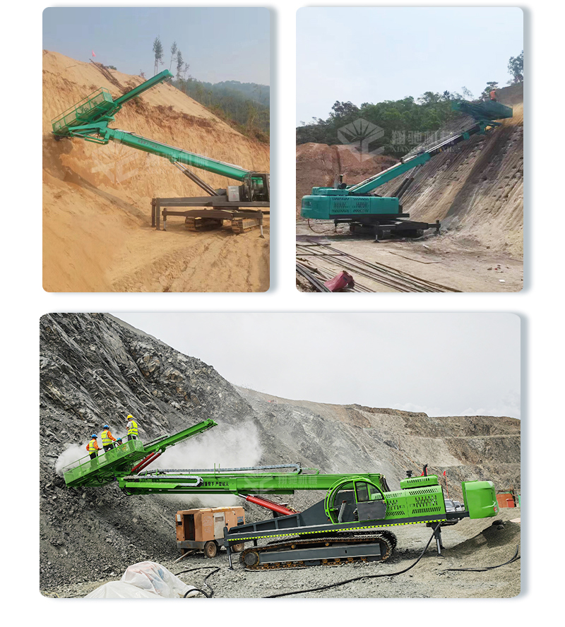 Xiangchi crawler slope protection Pile driver full hydraulic rock drill Hole punch slope support anchor bolt drill