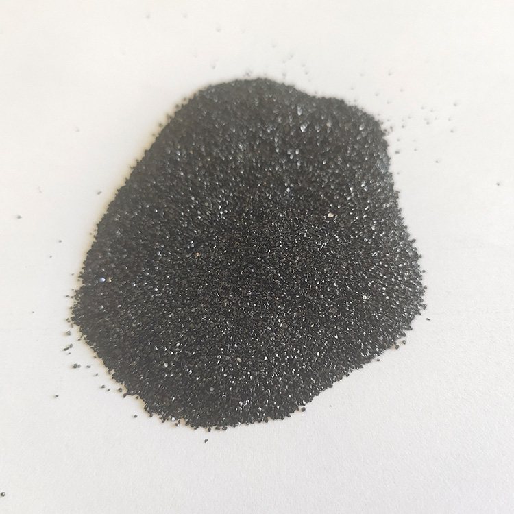 供应亮黑天然彩砂 40-80目 耐磨地坪骨料 喷砂除锈用彩色砂