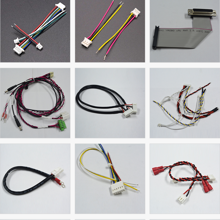 Customized DC head 5557-2 * 1P terminal harness UL1569 # 20 processing for large game console wiring harness