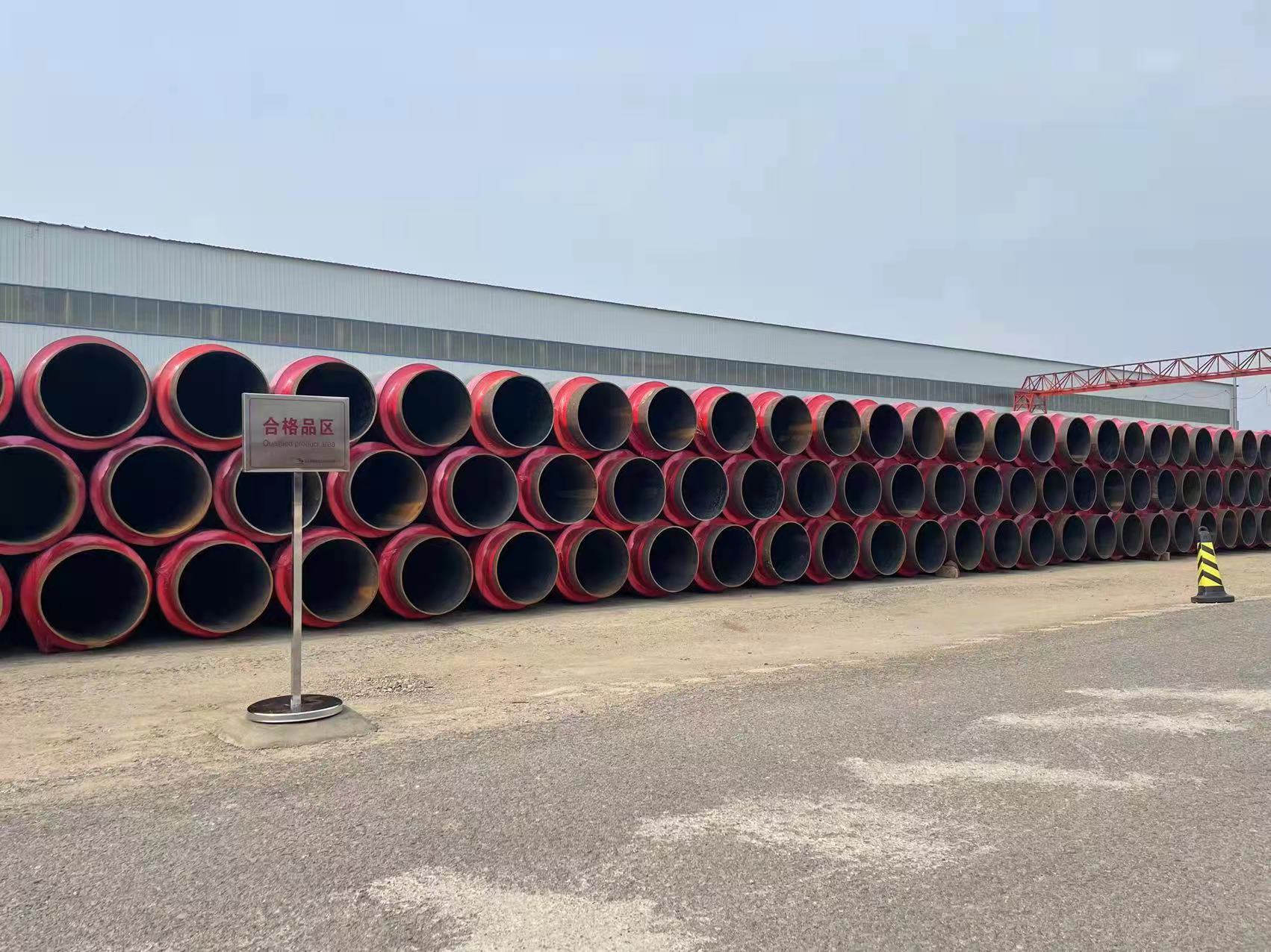 Fangda Pipeline Prefabricated Directly Buried Polyurethane Insulation Pipe to Heating Network Pipe Heating System Steel Sleeve Steel Steam