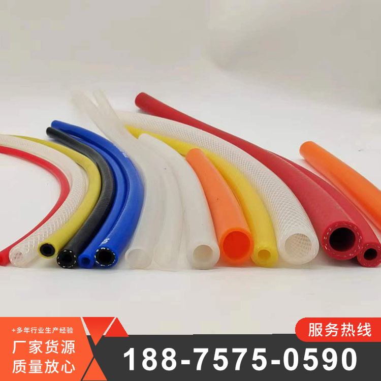 Ruiguan Silicone Extruded Silicone Rubber Tube Air Rubber Silicone Rubber Tube Supports Customized Manufacturer Supply