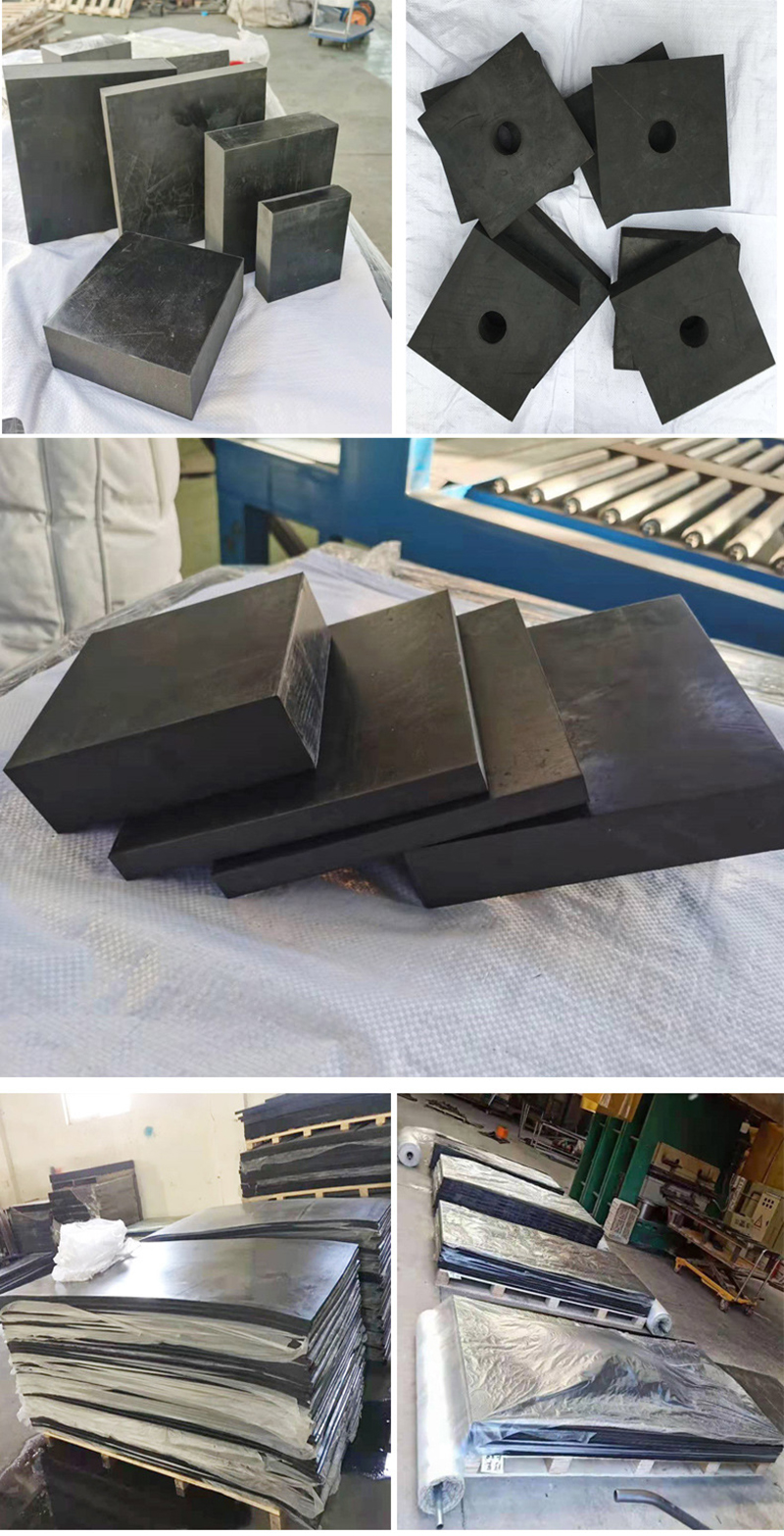 Armored rubber plastic GBZJ plate type rubber bearing cushion block, shock absorption block for bridge, rectangular circular buffering and shockproof cushion plate