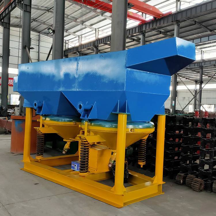 Dual power beneficiation fluorite gravity concentration equipment; sand gold slag Baryte jig; lower moving hopper; low energy consumption