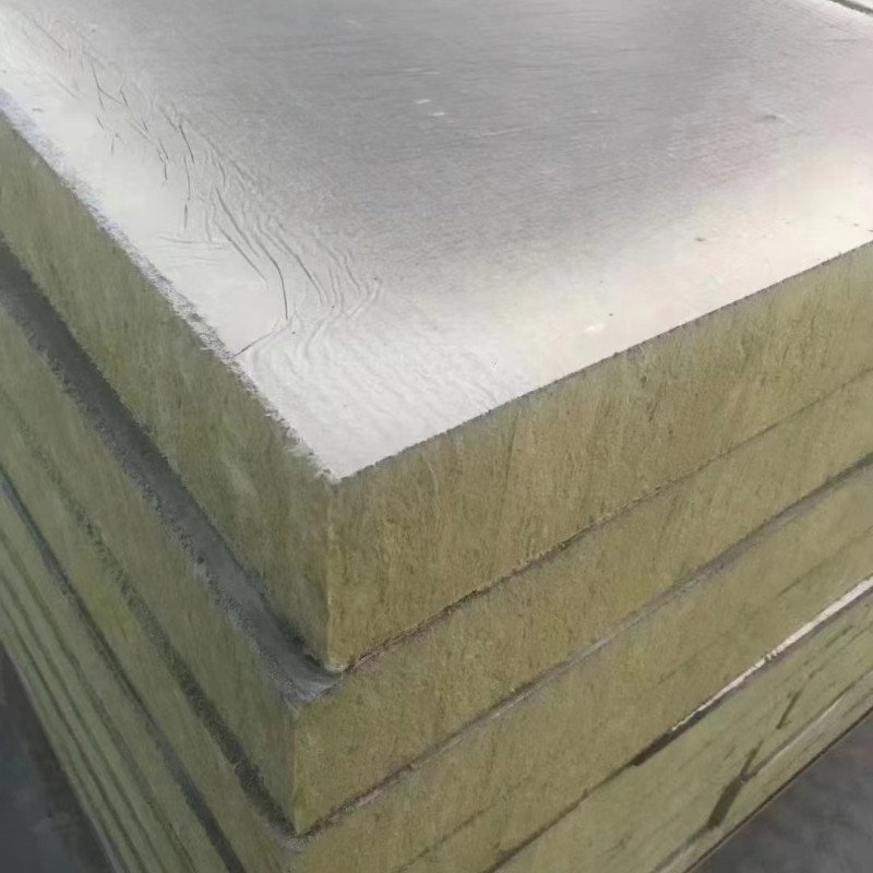 Rock wool composite board, mortar, steel mesh, sturdy, durable, insulated, fireproof, vertical wire, external wall mortar, paper, rock wool board