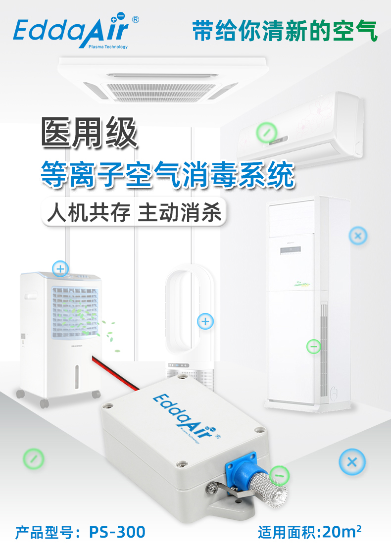 Plasma Generator Sterilization and Disinfection Air Purification Device Split Air Conditioning Embedded Disinfection and Sterilization Module