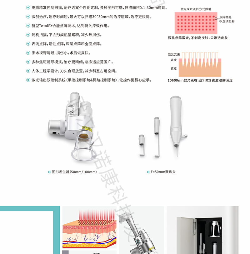 Hospital Dermatology and Gynecology Multifunctional Ultra Pulse Carbon Dioxide Laser Treatment Machine