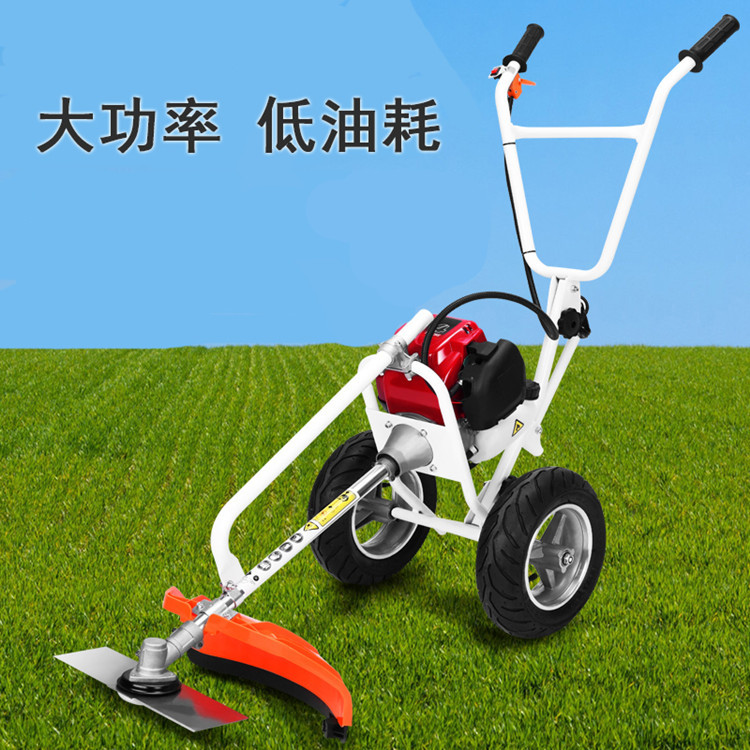 Zhicheng Garden Hand Pushed Gasoline Mower, Four Stroke Orchard Mower, Multipurpose and Lightweight