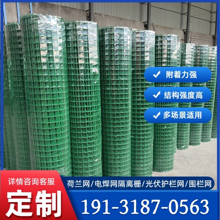 工程荷兰网 焊接网隔离栅 浸塑附着力强 防腐防锈 结构稳固