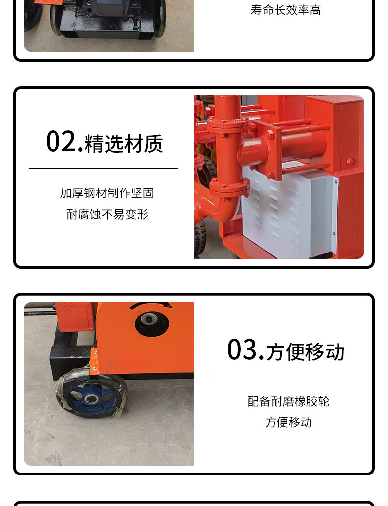 BW60-8 single cylinder grouting pump, mortar, cement slurry grouting machine, high-pressure and durable