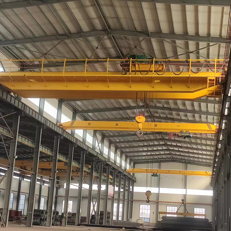 Double beam travelling electric Overhead crane saves time and labor 32 ton suspended aerial crane