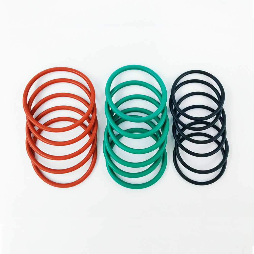 Wholesale fluorine rubber O-ring with a diameter of 2 and an outer diameter of 5-100. High temperature and oil resistant O-ring oil seal